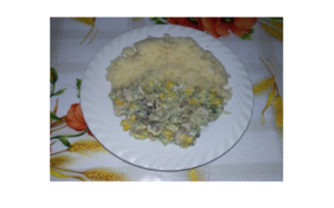 Kuskus a šalát zo zajačieho mäsa