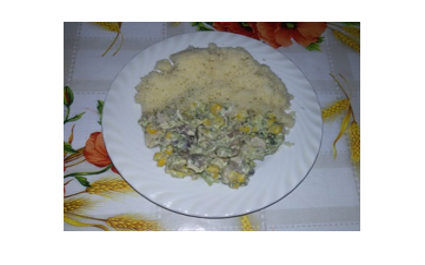 Kuskus a šalát zo zajačieho mäsa