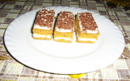 Tvarohovo karamelový zákusok