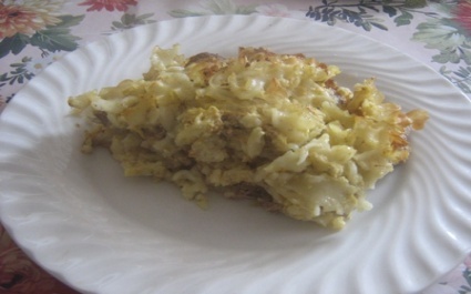 Zapečené bravčové rezne s cestovinou