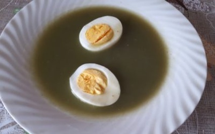 Špenátová polievka z Miomatu